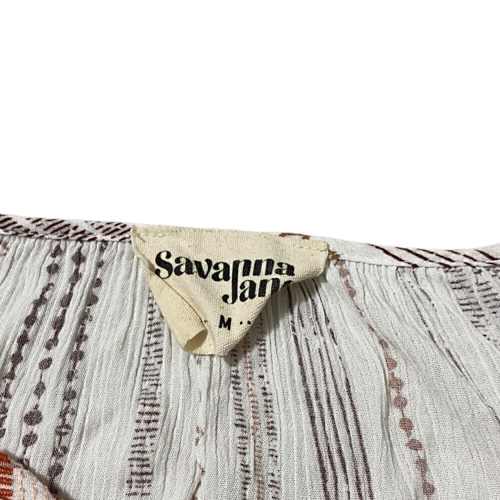 Savanna Jane Embroidered Peasant Tunic Top - Picture 8 of 9